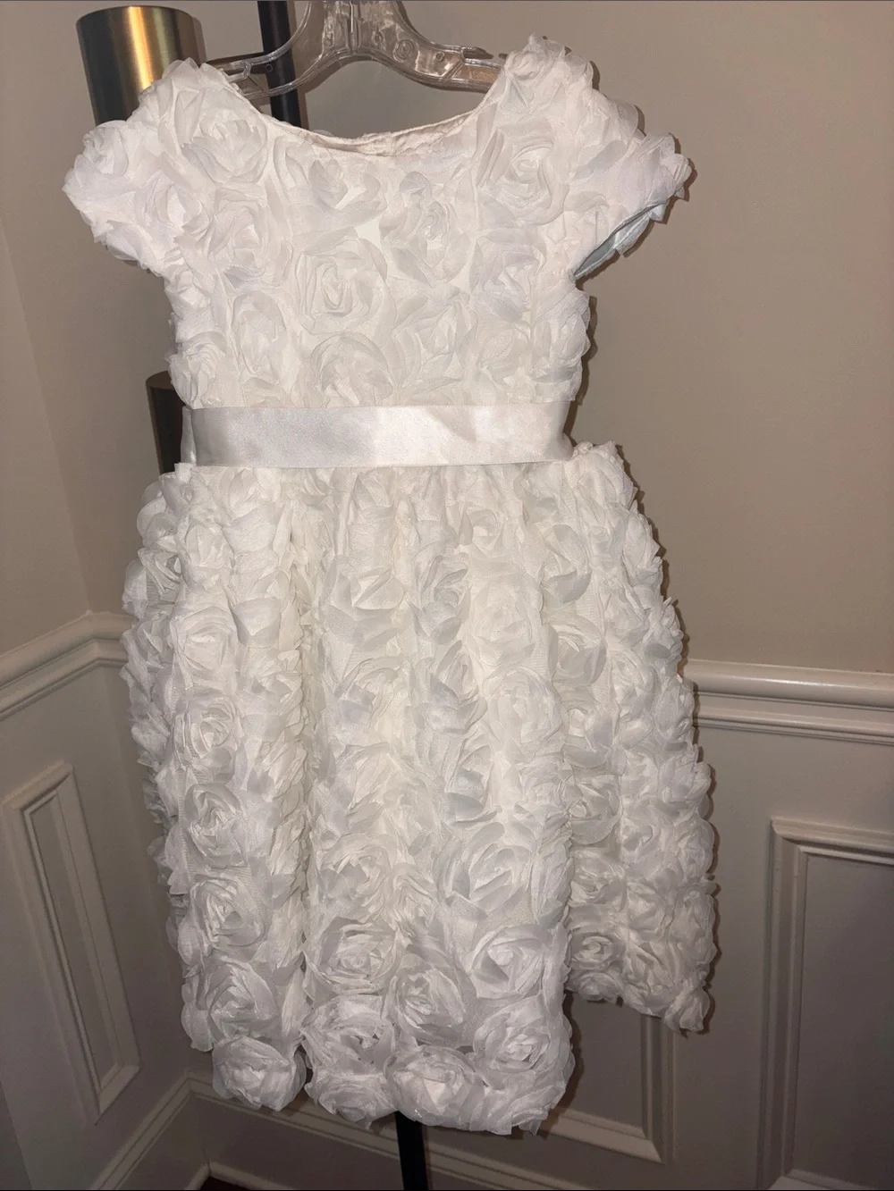 NWOT Gymboree White Rosette Party Dress